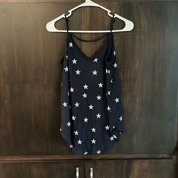Shyanne Navy Blue Star Tank Top Medium - Picture 4 of 5